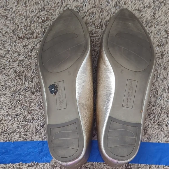 Christian Siriano Metallic Gold Flats - Picture 6 of 9